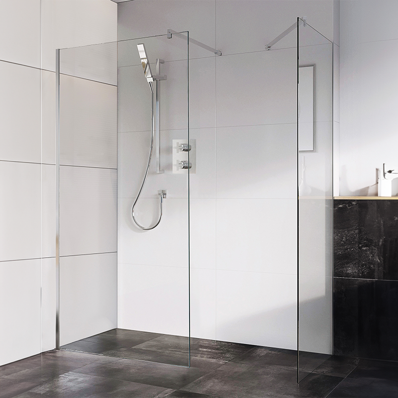 wedi Glass Shower Screen Kit Polished Chrome | Northants Tools